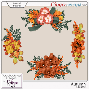 Autumn Clusters by Scrapbookcrazy Creations