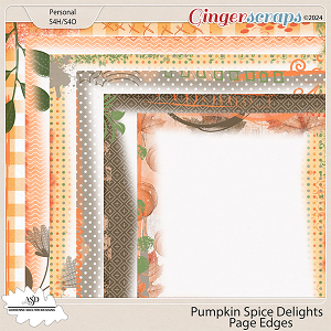  Pumpkin Spice Delight Page Edges-by Adrienne Skelton Designs 