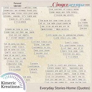 Everyday Stories Home Quotes by Kimeric Kreations
