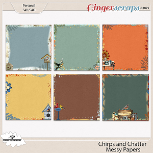 Chirps and Chatter Messy Papers by Adrienne Skelton Designs  
