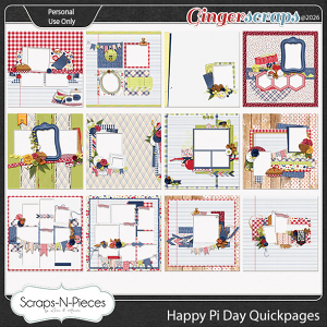 Happy Pi Day Quickpages by Scraps N Pieces 