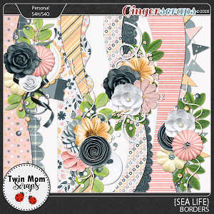 Sea Life - BORDERS by Twin Mom Scraps