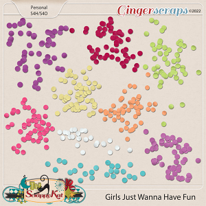 Girls Just Wanna Have Fun Confetti by The Scrappy Kat