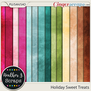 Holiday Sweet Treats SOLID PAPERS by Heather Z Scraps