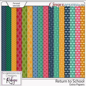 Return to School Extra Papers by Scrapbookcrazy Creations