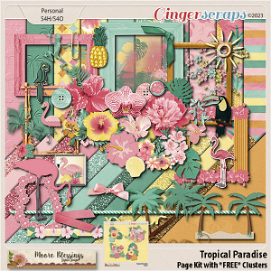Tropical Paradise Page Kit by Moore Blessings Digital Design