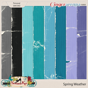 Spring Weather Torn Papers by The Scrappy Kat