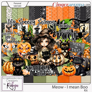 Meow - I mean Boo Kit by Scrapbookcrazy Creations