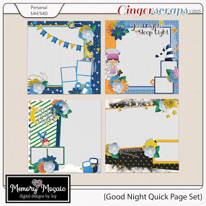 Good Night Quick Page Set by Memory Mosaic