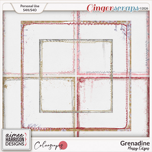 Grenadine Messy Edges by Aimee Harrison