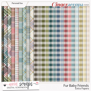 Fur Baby Friends - Extra Papers - by Neia Scraps 
