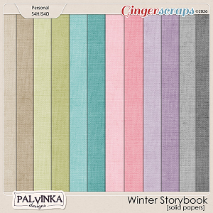 Winter Storybook Solid Papers by Palvinka Designs