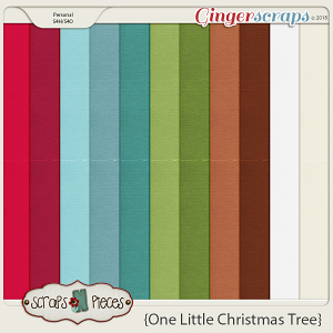 One Little Christmas Tree Cardstocks by Scraps N Pieces 