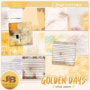 Golden Days Artsy Papers by JB Studio