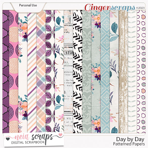 Day by Day - Patterned Papers - by Neia Scraps