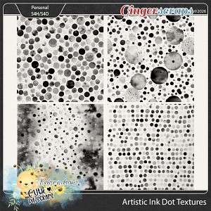 Artistic Ink Dot Textures
