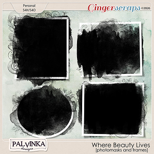Where Beauty Lives Photomasks by Palvinka Designs