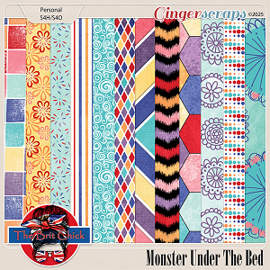 Monsters Under The Bed Patterned Paper By The Brit Chick