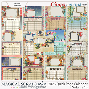 2026 Calendar Quick Pages (Generic Edition - Volume 1)