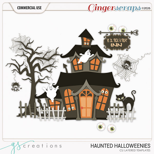 Haunted Halloweenies Layered Templates (CU) by GS Creations