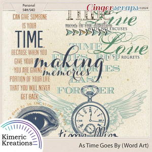 As Time Goes By Word Art by Kimeric Kreations