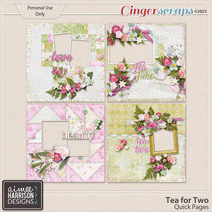 Tea For Two Quick Pages by Aimee Harrison