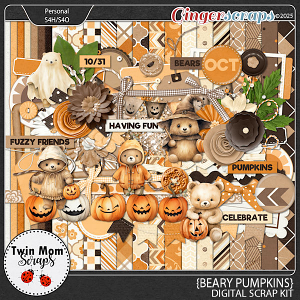 Beary Pumpkins - KIT by Twin Mom Scraps