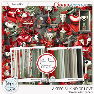 A Special Kind Of Love Elements And Papers by Ilonka's Designs