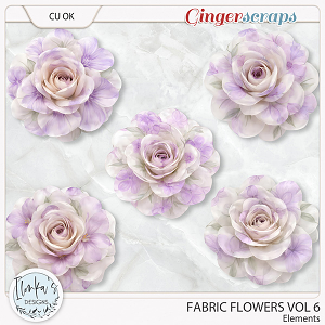 CU Fabric Flowers Vol 6 by Ilonka's Designs 