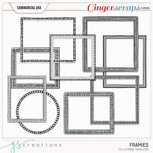 Framies Layered Templates (CU) by GS Creations