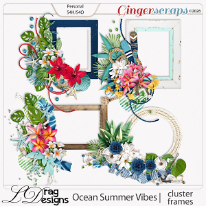Ocean Summer Vibes : Cluster Frames by LDragDesigns