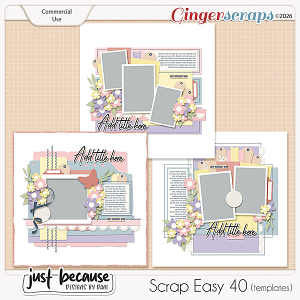{CU} Scrap Easy 40 Templates by JB Studio