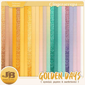 Golden Days Special Papers & Cardstocs by JB Studio