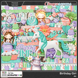 Birthday Girl Kit by Let Me Scrapbook Birthday Girl Kit by Let Me Scrapbook