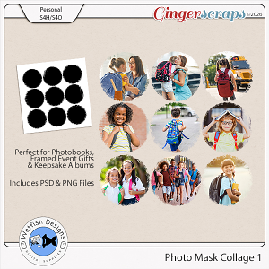 Photo Mask Collage 2 by Wetfish Designs 