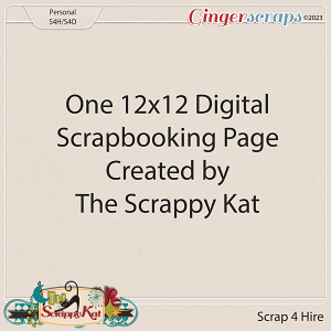 One Scrap For Hire Page by The Scrappy Kat