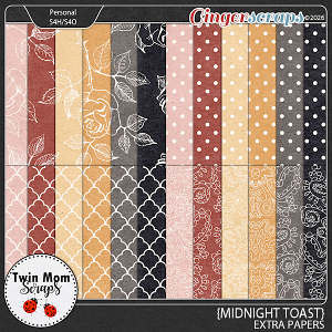 Midnight Toast - EXTRA PAPERS by Twin Mom Scraps