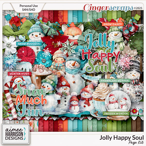 Jolly Happy Soul Page Kit by Aimee Harrison
