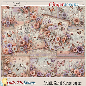 Artistic Script Spring Papers
