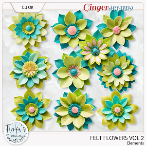 CU Felt Flowers Vol 2 by Ilonka's Designs