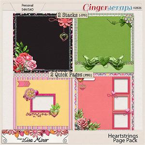 Heartstrings Page Pack from Designs by Lisa Minor