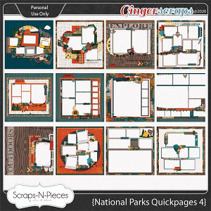 National Parks Quickpages 4 by Scraps N Pieces 