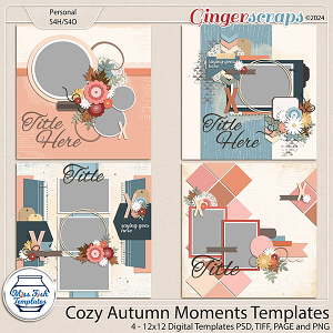 Cozy Autumn Moments Templates by Miss Fish