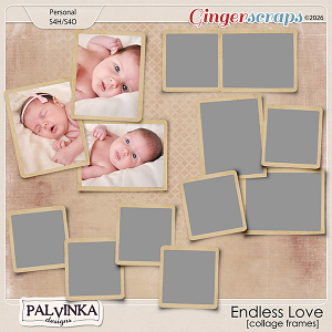Endless Love Collage Frames by Palvinka Designs