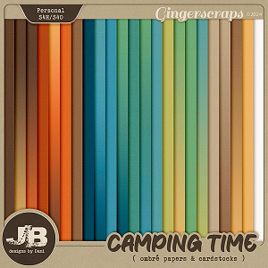 Camping Time Ombré Papers & Cardstocks by JB Studio