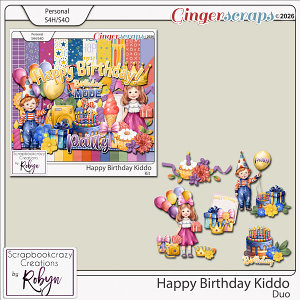 Happy Birthday Kiddo Duo by Scrapbookcrazy Creations