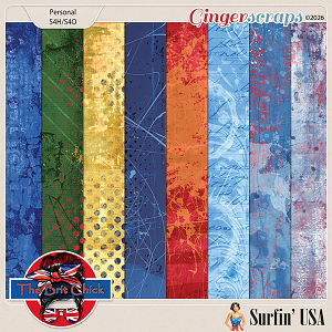 Surfin' USA Artsy Papers By The Brit Chick