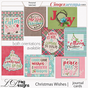 Christmas Wishes: Journal Cards by LDragDesigns