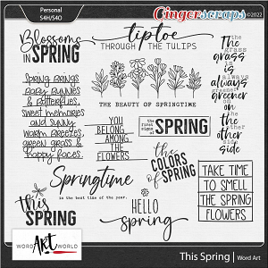 This Spring Word Art