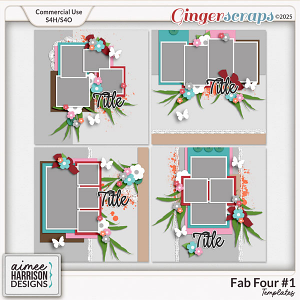 Fab Four #1 Templates by Aimee Harrison